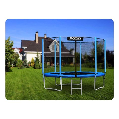 Trampolina ogrodowa 8ft/252cm siatka zewnętrzna i drabinką Trampolina ogrodowa 8ft/252cm siatka zewnętrzna i drabinką