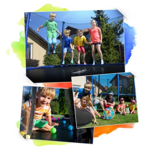 Trampolina ogrodowa 8ft/252cm siatka zewnętrzna i drabinką Trampolina ogrodowa 8ft/252cm siatka zewnętrzna i drabinką