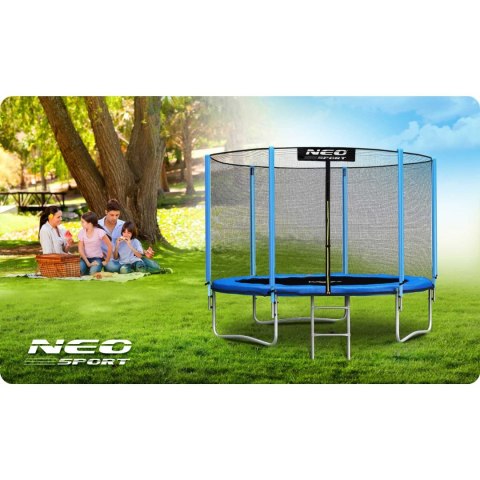 Trampolina ogrodowa 8ft/252cm siatka zewnętrzna i drabinką Trampolina ogrodowa 8ft/252cm siatka zewnętrzna i drabinką