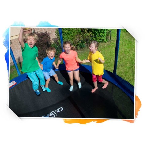 Trampolina ogrodowa 8ft/252cm siatka zewnętrzna i drabinką Trampolina ogrodowa 8ft/252cm siatka zewnętrzna i drabinką