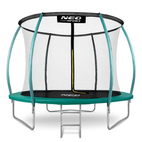 Trampolina ogrodowa 8ft/252cm z siatką, profilowanymi słupkami i drabinką Neo-Sport Trampolina ogrodowa 8ft/252cm z siatką, profilowanymi słupkami i drabinką Neo-Sport