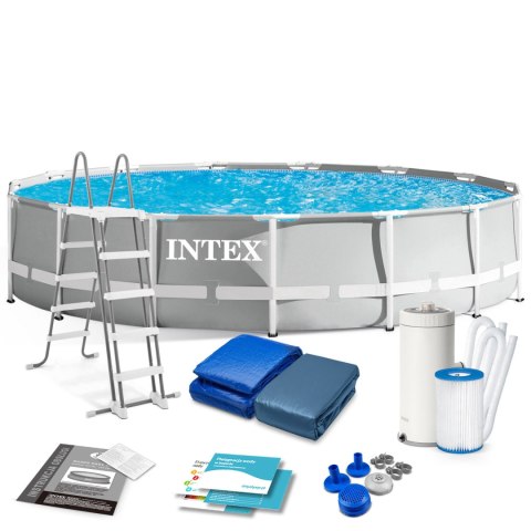 Basen ogrodowy stelażowy 457 x 107 cm 12w1 INTEX 26724 Basen ogrodowy stelażowy 457 x 107 cm 12w1 INTEX 26724