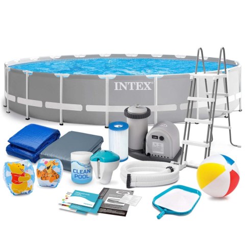 Basen ogrodowy stelażowy 610 x 132 cm 21w1 INTEX 26756 + hulajnoga GRATIS Basen ogrodowy stelażowy 610 x 132 cm 21w1 INTEX 26756 + hulajnoga GRATIS