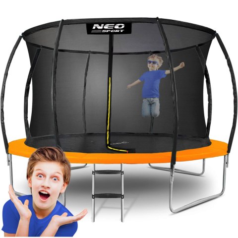 Trampolina ogrodowa profilowana 12ft/374cm z siatką wewnętrzną Neo-Sport Trampolina ogrodowa profilowana 12ft/374cm z siatką wewnętrzną Neo-Sport