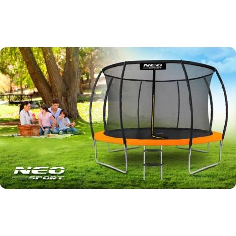 Trampolina ogrodowa profilowana 12ft/374cm z siatką wewnętrzną Neo-Sport Trampolina ogrodowa profilowana 12ft/374cm z siatką wewnętrzną Neo-Sport