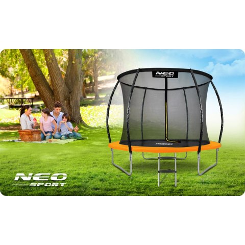 Trampolina ogrodowa profilowana 8ft/252cm z siatką wewnętrzną Neo-Sport Trampolina ogrodowa profilowana 8ft/252cm z siatką wewnętrzną Neo-Sport