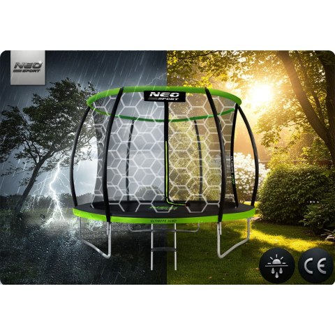 Trampolina ogrodowa profilowana 8ft/252cm z siatką wewnętrzną Neo-Sport Trampolina ogrodowa profilowana 8ft/252cm z siatką wewnętrzną Neo-Sport
