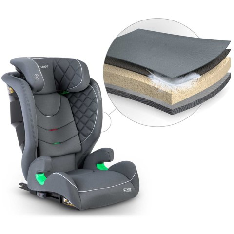 Fotelik samochodowy Nukido Louis szary 15-36 kg ISOFIX Fotelik samochodowy Nukido Louis szary 15-36 kg ISOFIX