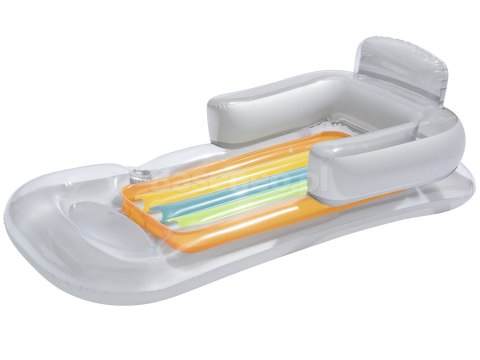 Dmuchany materac, fotel, leżak 161 x 84 cm Bestway 43028 srebrny Dmuchany materac, fotel, leżak 161 x 84 cm Bestway 43028 srebrny