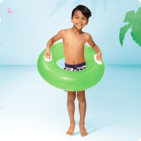 Kółko do pływania z uchwytami 76 cm zielone INTEX 59258 Kółko do pływania z uchwytami 76 cm zielone INTEX 59258