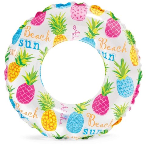Koło do pływania trzy wzory 51 cm INTEX 59230 ananas Koło do pływania trzy wzory 51 cm INTEX 59230 ananas