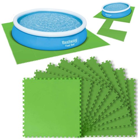 Mata piankowa pod basen puzzle 78 x 78cm 9 szt. Bestway 58636 Mata piankowa pod basen puzzle 78 x 78cm 9 szt. Bestway 58636
