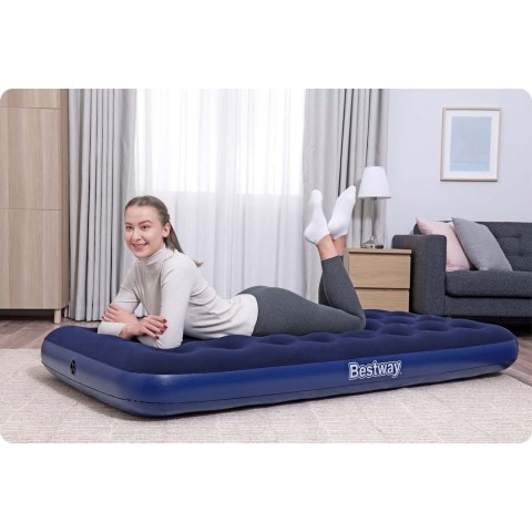 Materac dmuchany 188x99x22 cm z pompką tłokową Bestway 67001 Materac dmuchany 188x99x22 cm z pompką tłokową Bestway 67001