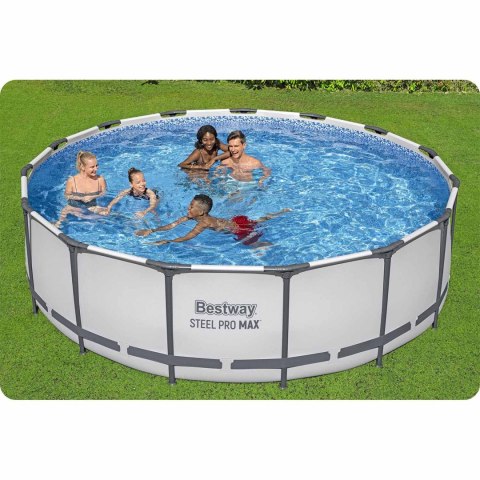 Basen ogrodowy stelażowy 457 x 122 cm 18w1 Bestway 56438 + maszyna do baniek GRATIS Basen ogrodowy stelażowy 457 x 122 cm 18w1 Bestway 56438 + maszyna do baniek GRATIS