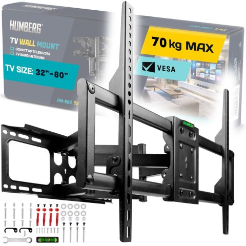 Uchwyt do telewizora 32-80 cali Humberg 70 kg Uchwyt do telewizora 32-80 cali Humberg 70 kg
