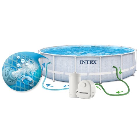 Basen ogrodowy stelażowy 488 x 122 cm 12w1 Intex 26746 Basen ogrodowy stelażowy 488 x 122 cm 12w1 Intex 26746