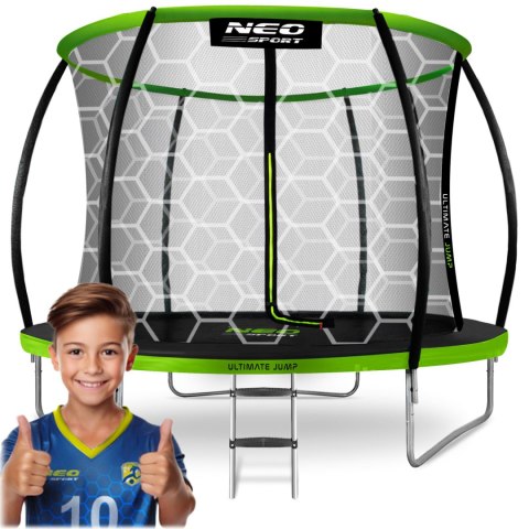 Trampolina ogrodowa profilowana 10ft/312cmz siatką wewnętrzną Neo-Sport Trampolina ogrodowa profilowana 10ft/312cmz siatką wewnętrzną Neo-Sport
