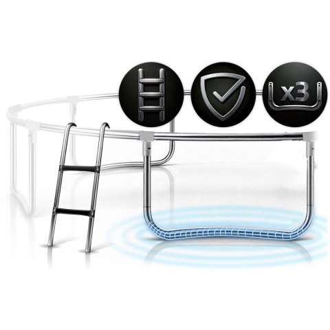 Trampolina ogrodowa profilowana 10ft/312cmz siatką wewnętrzną Neo-Sport Trampolina ogrodowa profilowana 10ft/312cmz siatką wewnętrzną Neo-Sport