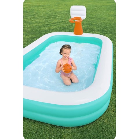Basen dmuchany Dunk'N Splash 251 x 168 x 102 cm Bestway 54445 Basen dmuchany Dunk'N Splash 251 x 168 x 102 cm Bestway 54445