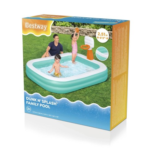 Basen dmuchany Dunk'N Splash 251 x 168 x 102 cm Bestway 54445 Basen dmuchany Dunk'N Splash 251 x 168 x 102 cm Bestway 54445