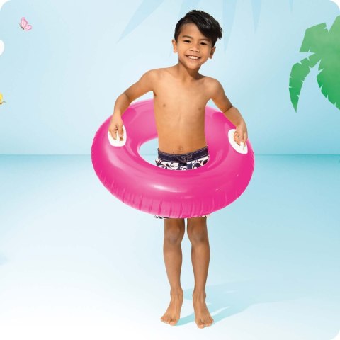 Kółko do pływania z uchwytami 76 cm różowe INTEX 59258 Kółko do pływania z uchwytami 76 cm różowe INTEX 59258