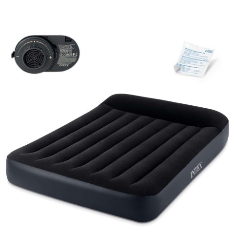 Materac dmuchany 203x152x25 cm z wbudowaną pompką elektryczną INTEX 64150 Materac dmuchany 203x152x25 cm z wbudowaną pompką elektryczną INTEX 64150