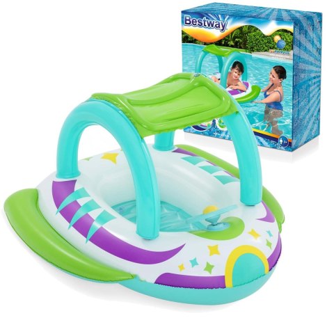 Ponton plażowy do pływania z daszkiem 107 x 112 cm Bestway 34149 Ponton plażowy do pływania z daszkiem 107 x 112 cm Bestway 34149