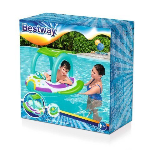 Ponton plażowy do pływania z daszkiem 107 x 112 cm Bestway 34149 Ponton plażowy do pływania z daszkiem 107 x 112 cm Bestway 34149