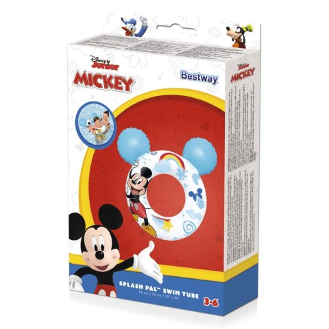 Koło do pływania Mickey 76 cm Bestway 9102K Koło do pływania Mickey 76 cm Bestway 9102K