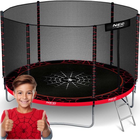 Trampolina ogrodowa 10ft/312cm z siatką zewnętrzną i drabinką Neo-Sport Trampolina ogrodowa 10ft/312cm z siatką zewnętrzną i drabinką Neo-Sport