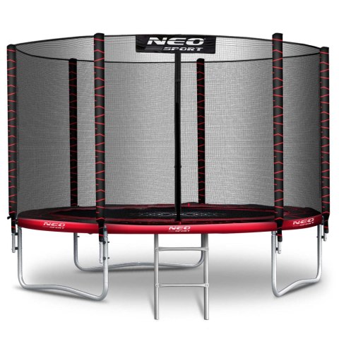 Trampolina ogrodowa 10ft/312cm z siatką zewnętrzną i drabinką Neo-Sport Trampolina ogrodowa 10ft/312cm z siatką zewnętrzną i drabinką Neo-Sport