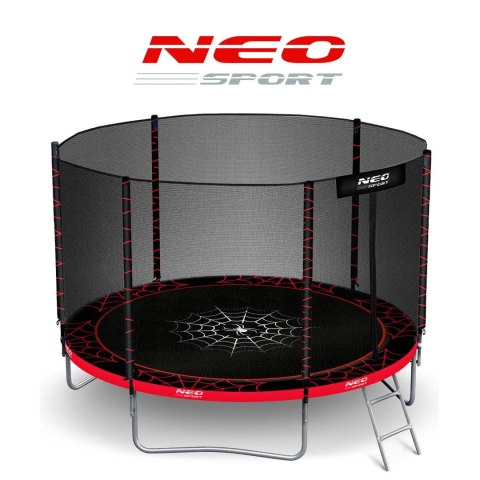 Trampolina ogrodowa 10ft/312cm z siatką zewnętrzną i drabinką Neo-Sport Trampolina ogrodowa 10ft/312cm z siatką zewnętrzną i drabinką Neo-Sport