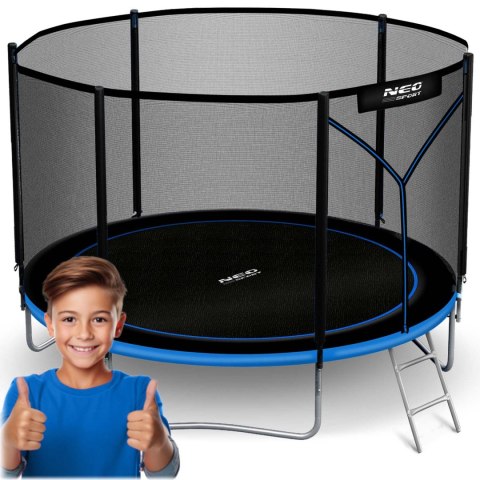Trampolina ogrodowa 10ft/312cm z siatką zewnętrzną i drabinką Neo-Sport Trampolina ogrodowa 10ft/312cm z siatką zewnętrzną i drabinką Neo-Sport
