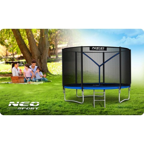 Trampolina ogrodowa 10ft/312cm z siatką zewnętrzną i drabinką Neo-Sport Trampolina ogrodowa 10ft/312cm z siatką zewnętrzną i drabinką Neo-Sport