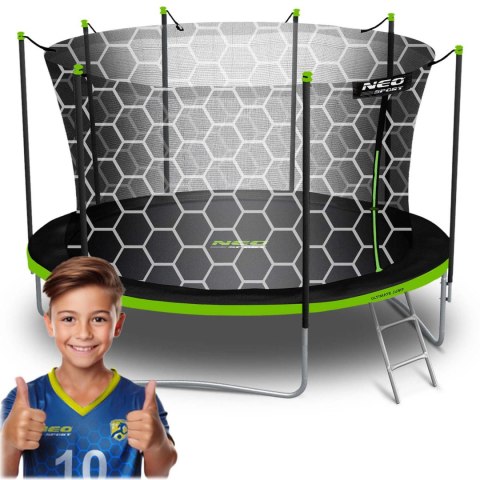 Trampolina ogrodowa 13ft/404cm z siatką wewnętrzną i drabinką Neo-Sport Trampolina ogrodowa 13ft/404cm z siatką wewnętrzną i drabinką Neo-Sport