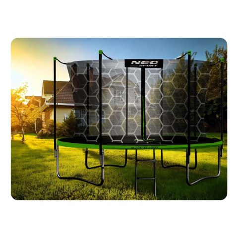 Trampolina ogrodowa 13ft/404cm z siatką wewnętrzną i drabinką Neo-Sport Trampolina ogrodowa 13ft/404cm z siatką wewnętrzną i drabinką Neo-Sport