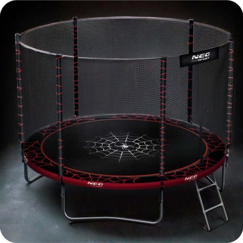 Trampolina ogrodowa 6ft/183cm z siatką zewnętrzną i drabinką Neo-Sport Trampolina ogrodowa 6ft/183cm z siatką zewnętrzną i drabinką Neo-Sport