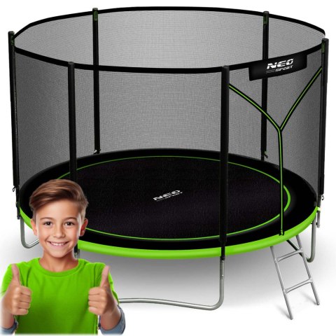 Trampolina ogrodowa 8ft/252cm z siatką zewnętrzną i drabinką Neo-Sport Trampolina ogrodowa 8ft/252cm z siatką zewnętrzną i drabinką Neo-Sport