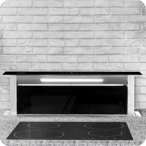 Okap kuchenny blatowy 90cm czarny BT-290 Okap kuchenny blatowy 90cm czarny BT-290