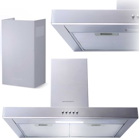 Okap kuchenny kominowy 60 cm Berdsen BE-60A-T1 INOX Okap kuchenny kominowy 60 cm Berdsen BE-60A-T1 INOX