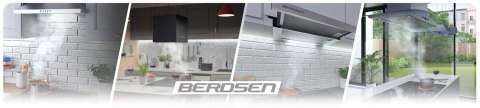 Okap kuchenny kominowy 60 cm Berdsen BT-215 czarny Okap kuchenny kominowy 60 cm Berdsen BT-215 czarny
