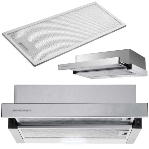 Okap kuchenny teleskopowy Berdsen BT-229 INOX Okap kuchenny teleskopowy Berdsen BT-229 INOX
