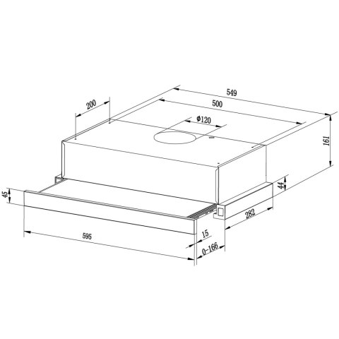 Okap kuchenny teleskopowy Berdsen BT-229 INOX Okap kuchenny teleskopowy Berdsen BT-229 INOX